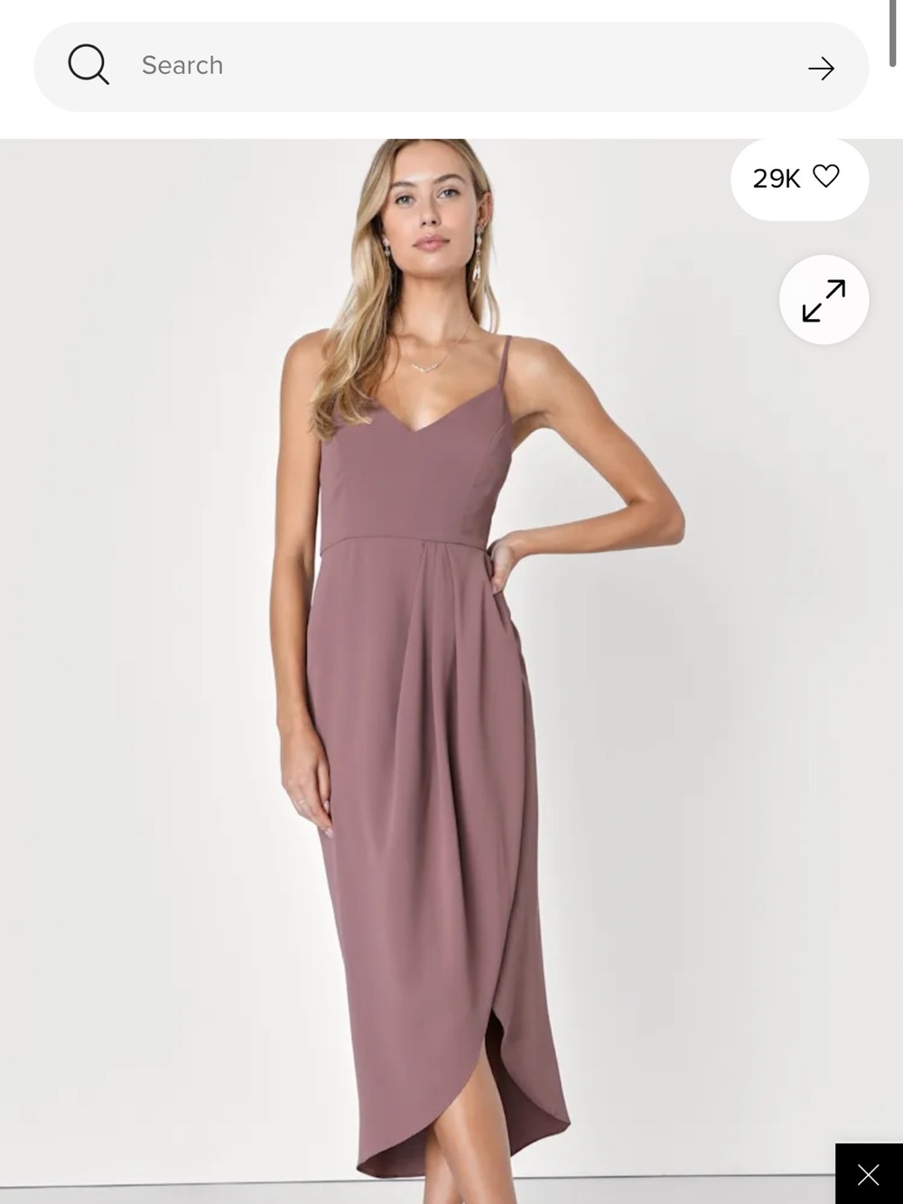 Lulus Mauve Dress